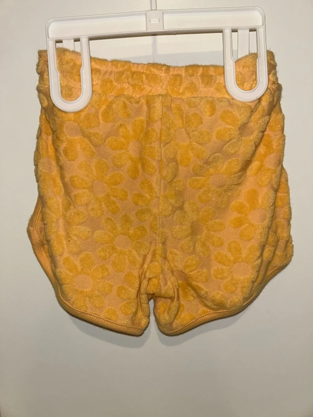 Old Navy Girls 5T Terry Daisy Sweatshirt & Shorts Set Yellow Floral